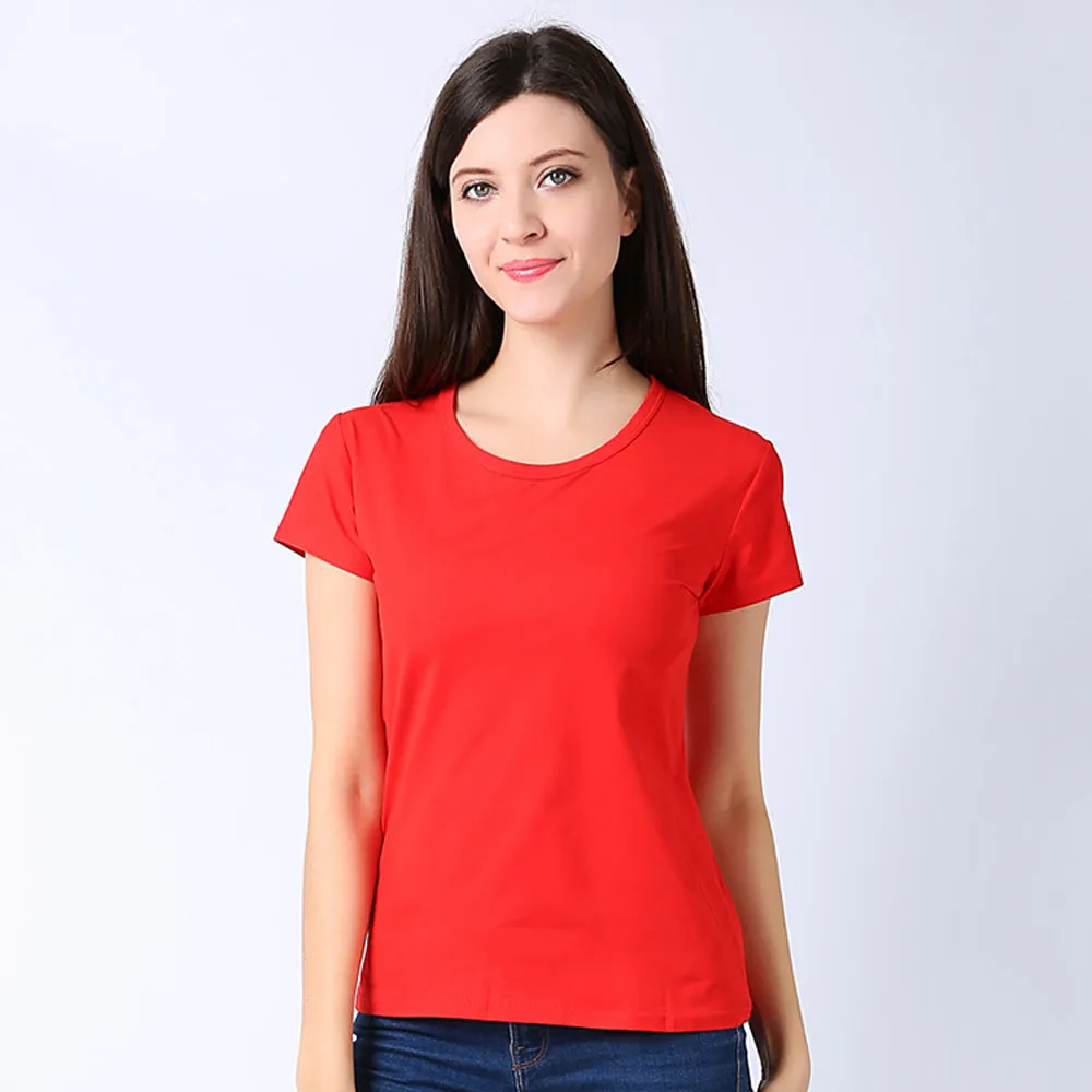 Sidiou Group 100% Cotton Plain Round Neck T-Shirt Cotton Printing T- Shirt