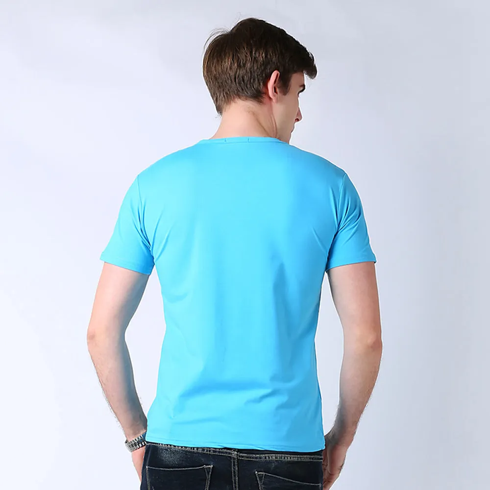 Sidiou Group 100% Cotton Plain Round Neck T-Shirt Cotton Printing T- Shirt