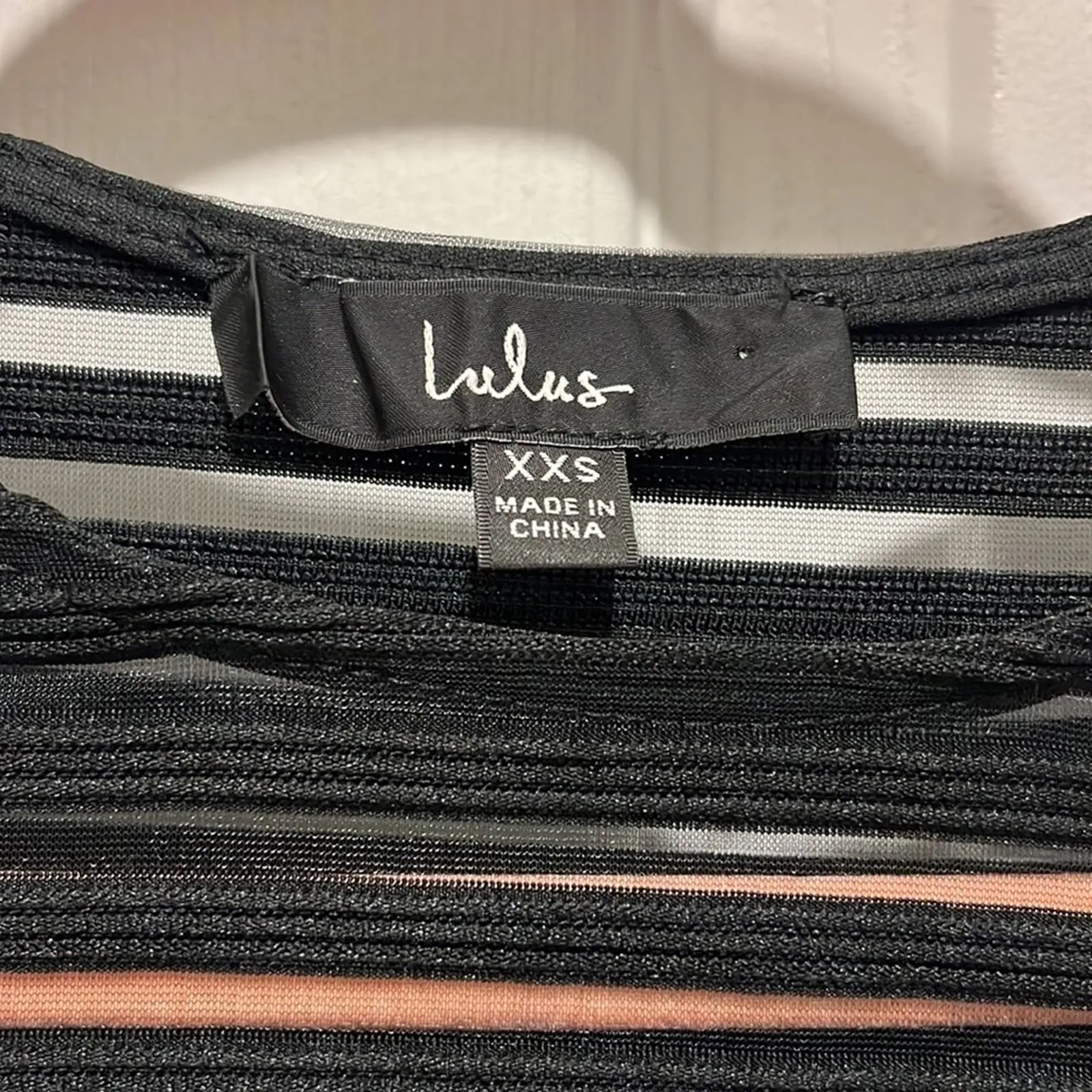 Size XXS Lulus Perfect Mesh Black Bodycon Dress