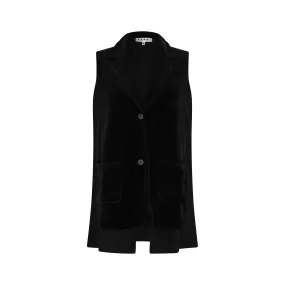 Sleeveless Velour Vest