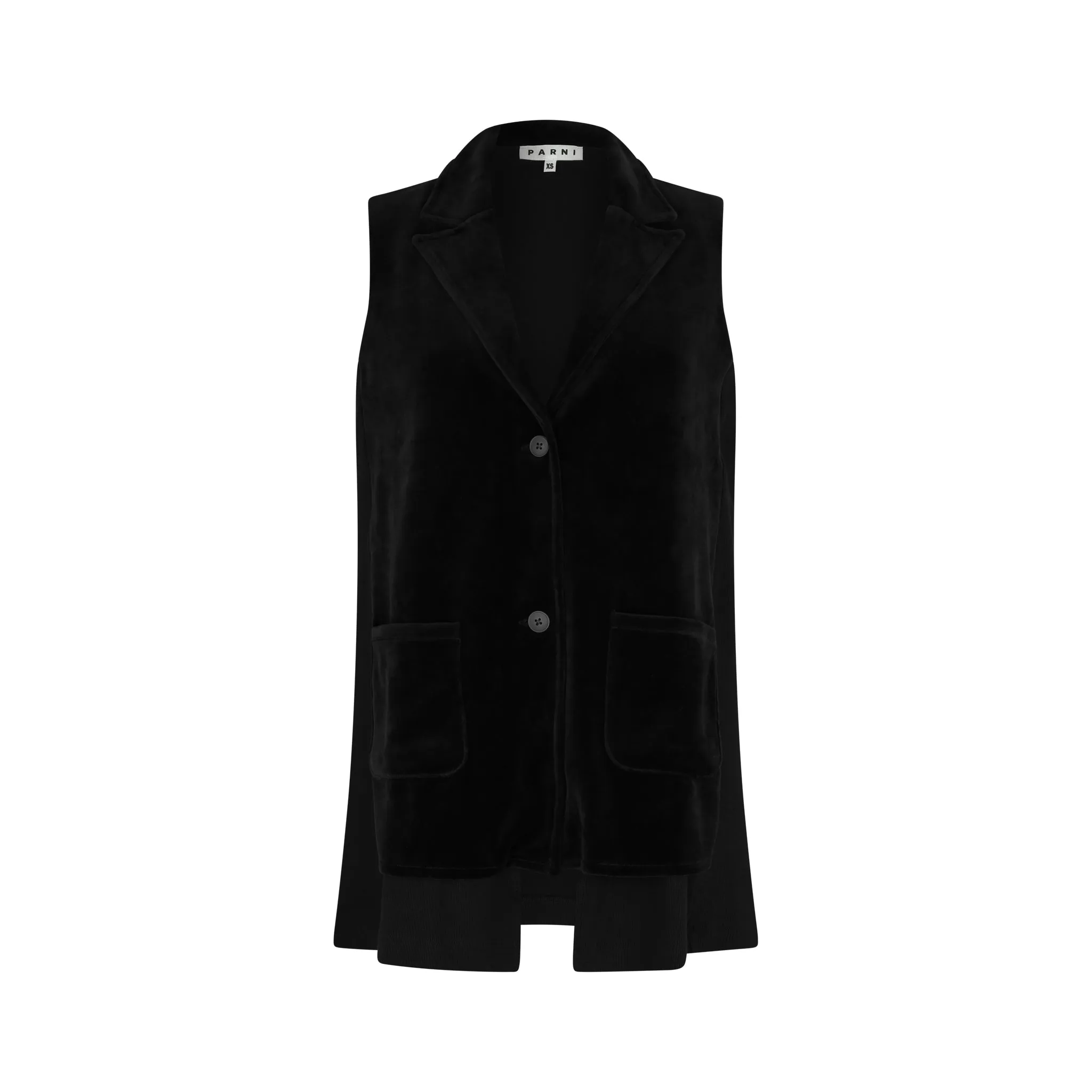 Sleeveless Velour Vest