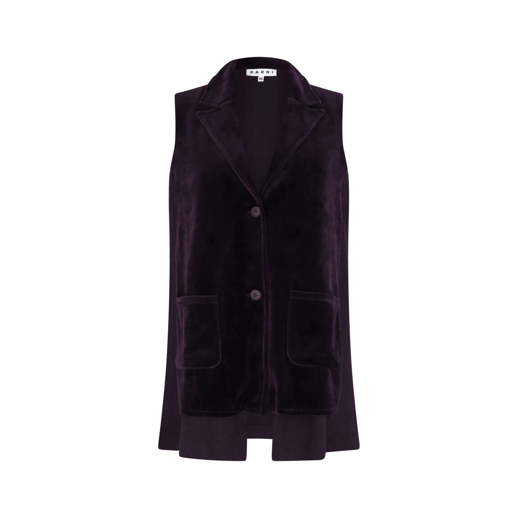 Sleeveless Velour Vest