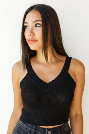 solid sweater crop