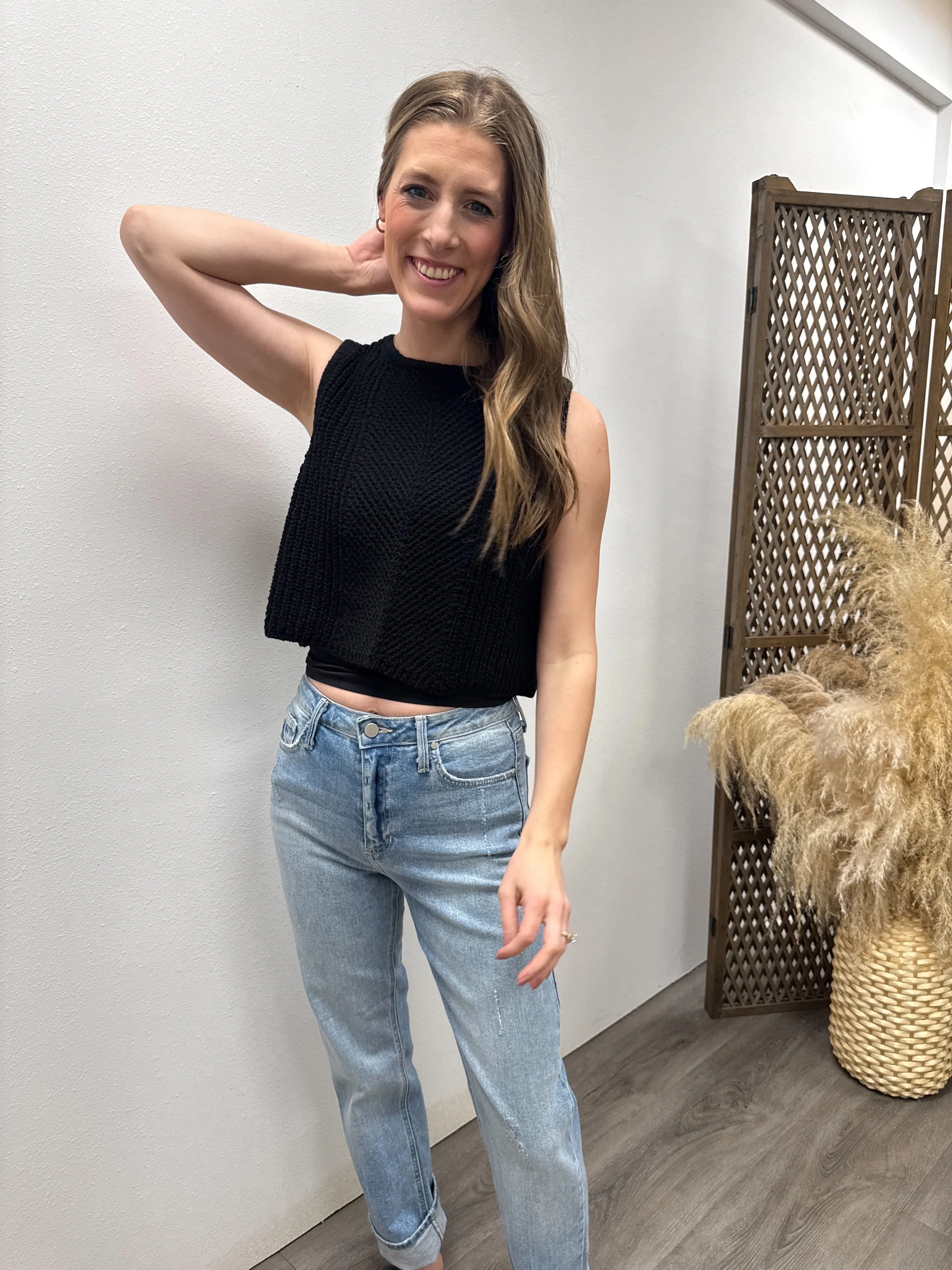 Summer Crop Sweater Top