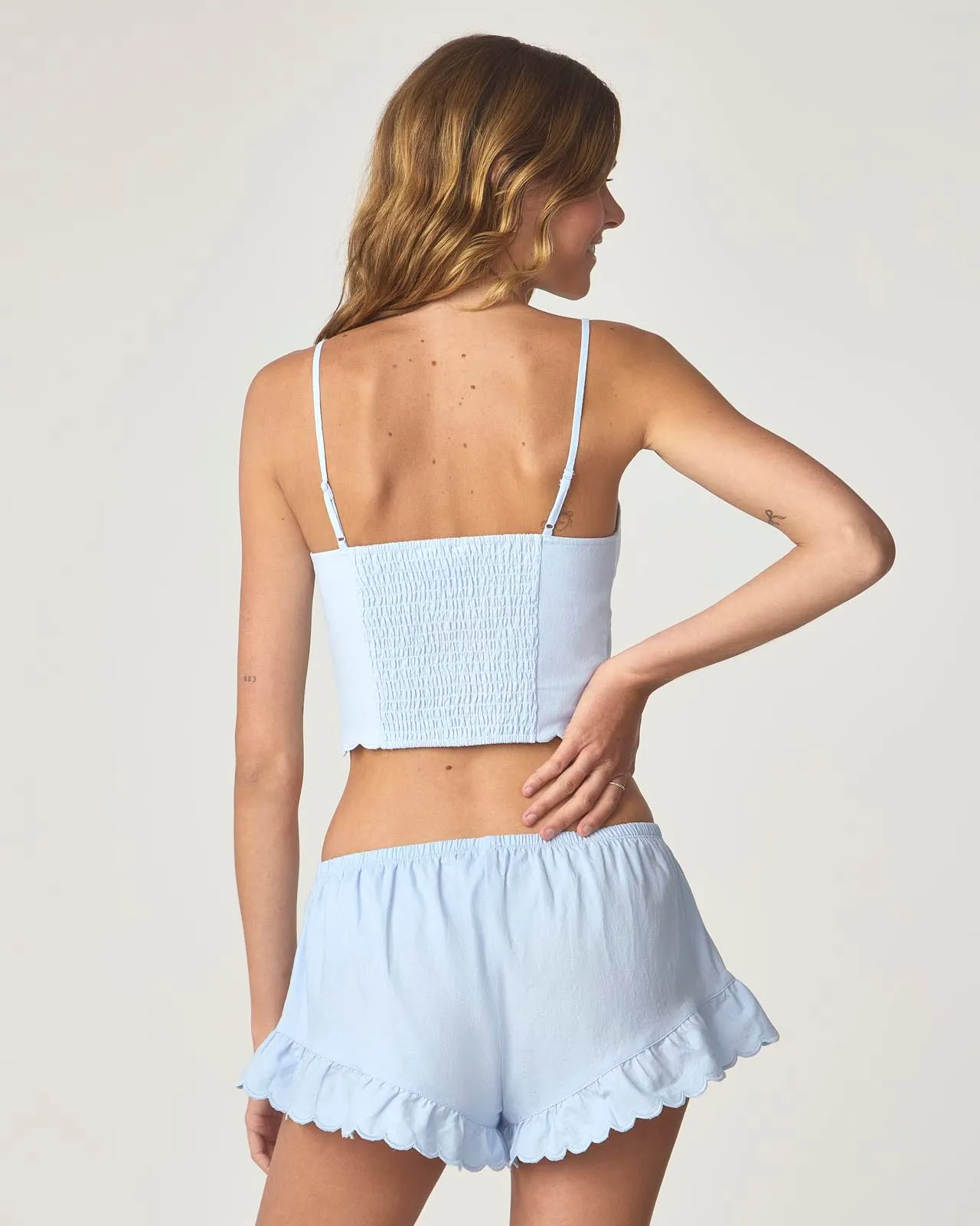 Sweet Solstice Scallop Crop Cami