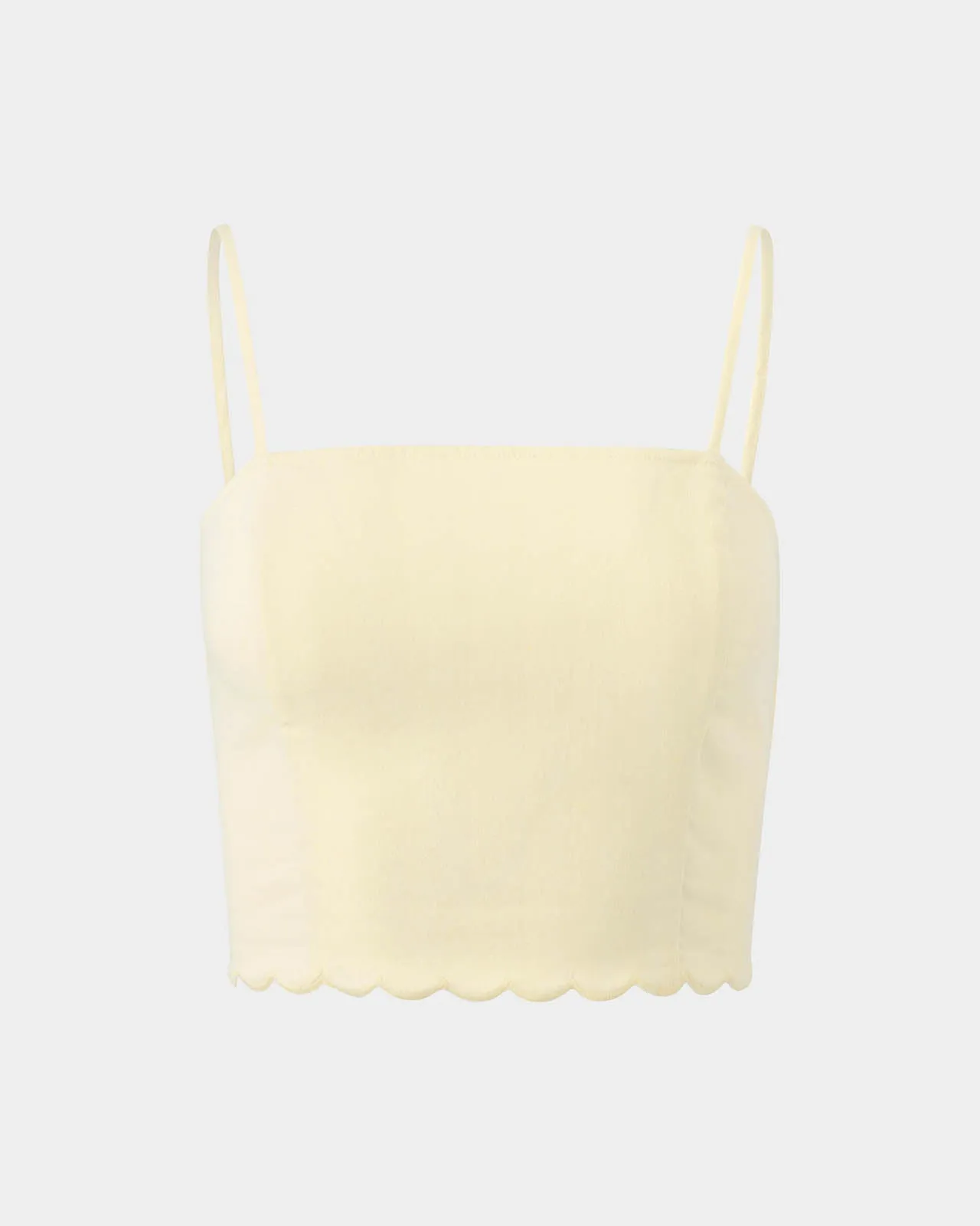 Sweet Solstice Scallop Crop Cami
