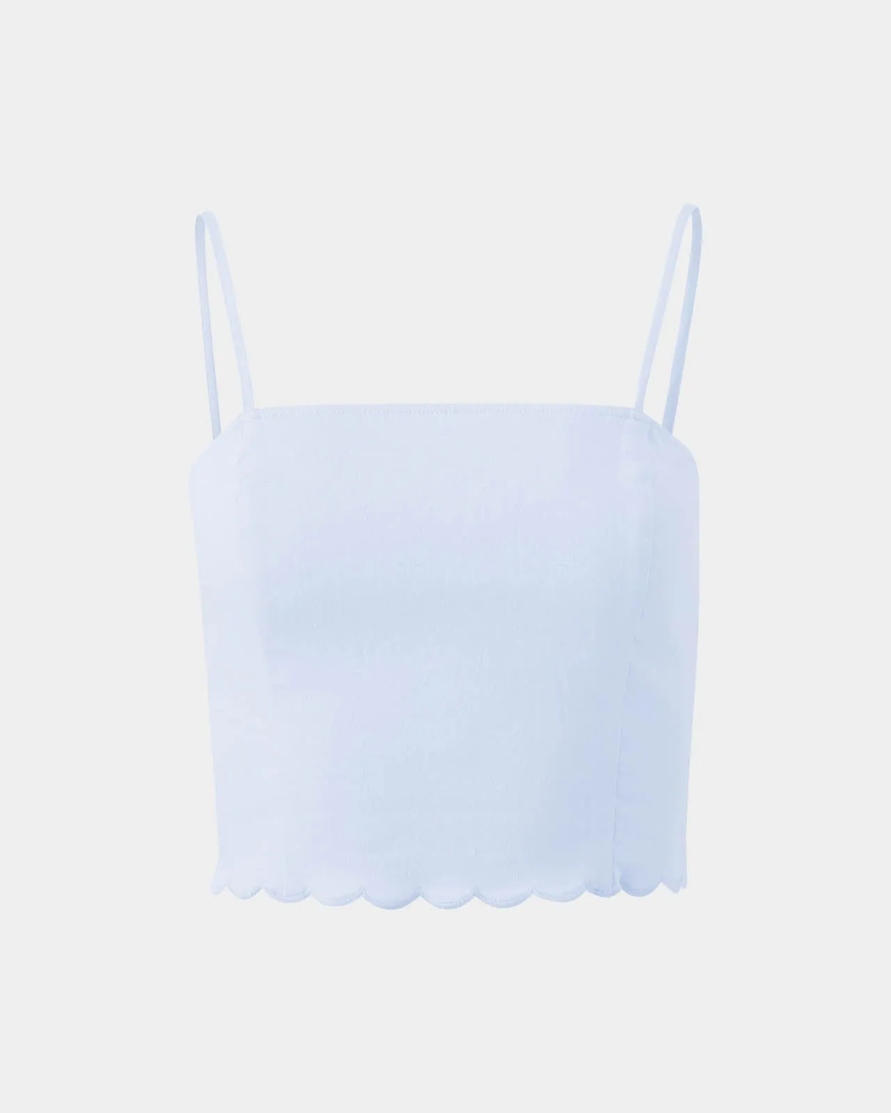 Sweet Solstice Scallop Crop Cami