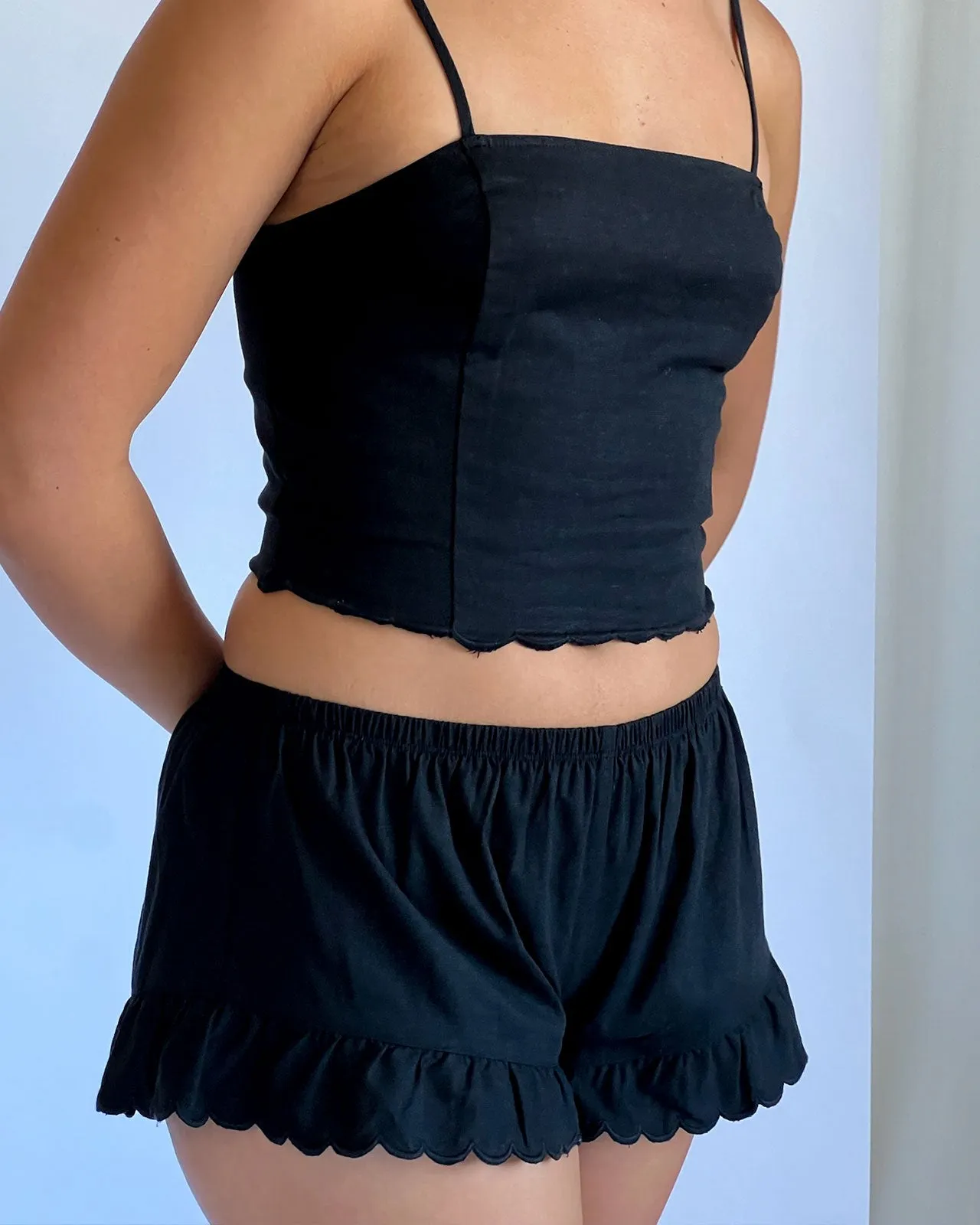 Sweet Solstice Scallop Crop Cami