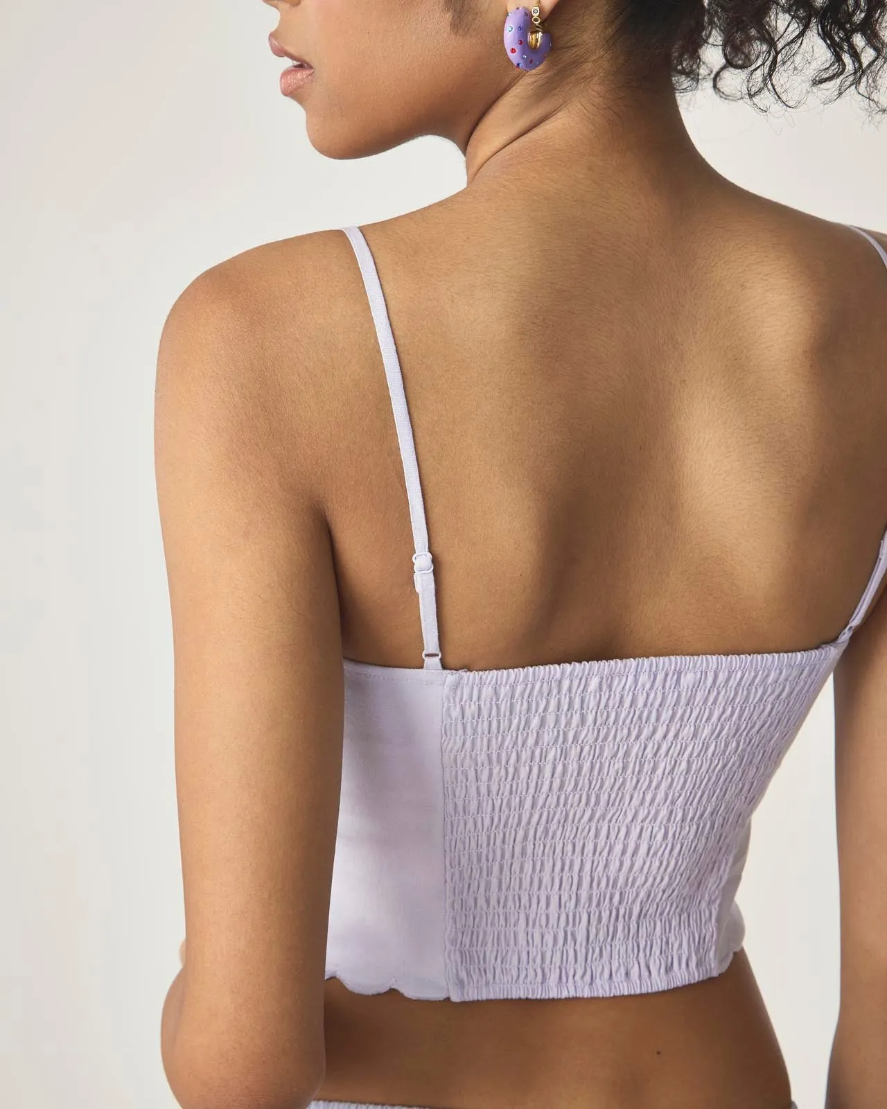 Sweet Solstice Scallop Crop Cami