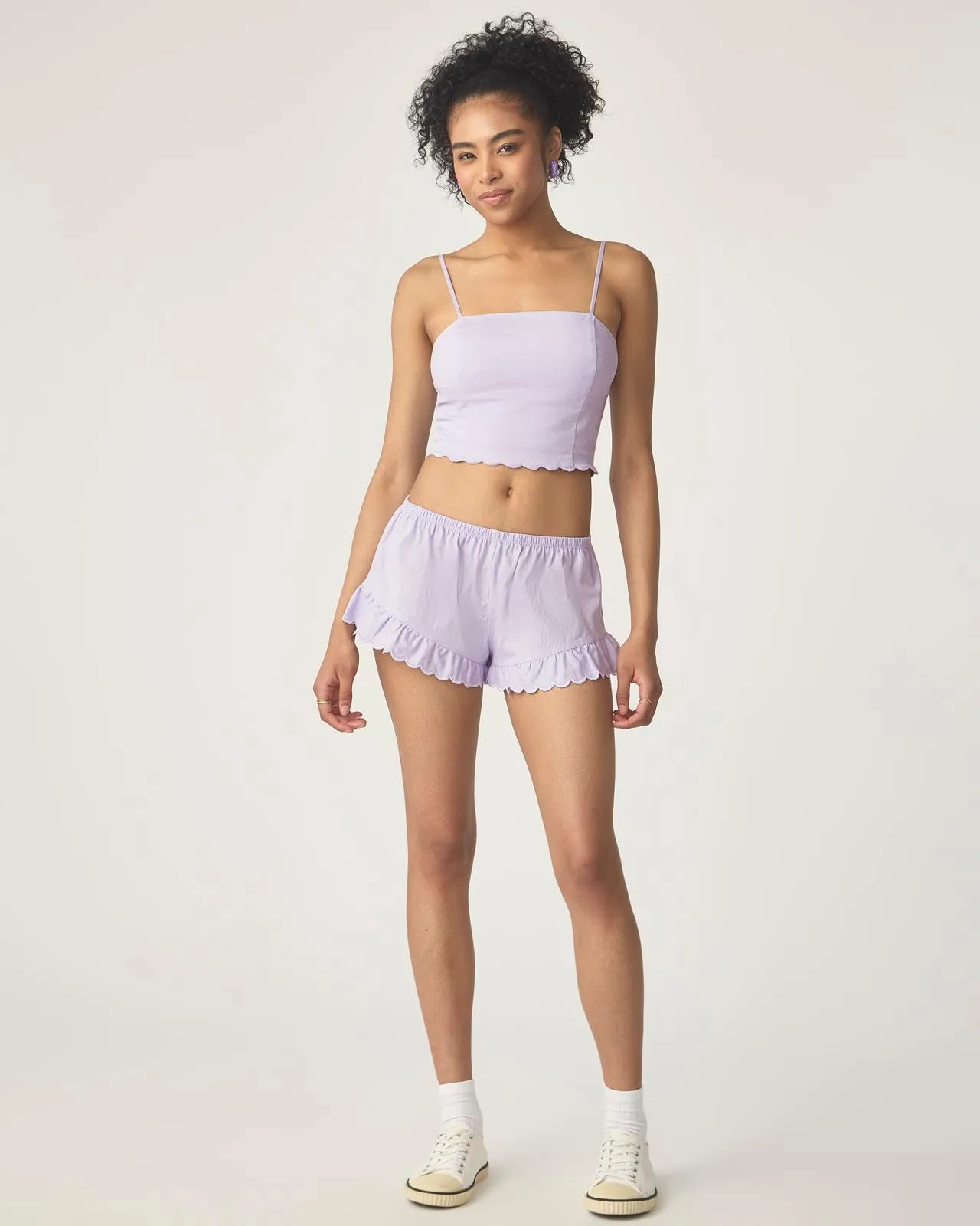 Sweet Solstice Scallop Crop Cami