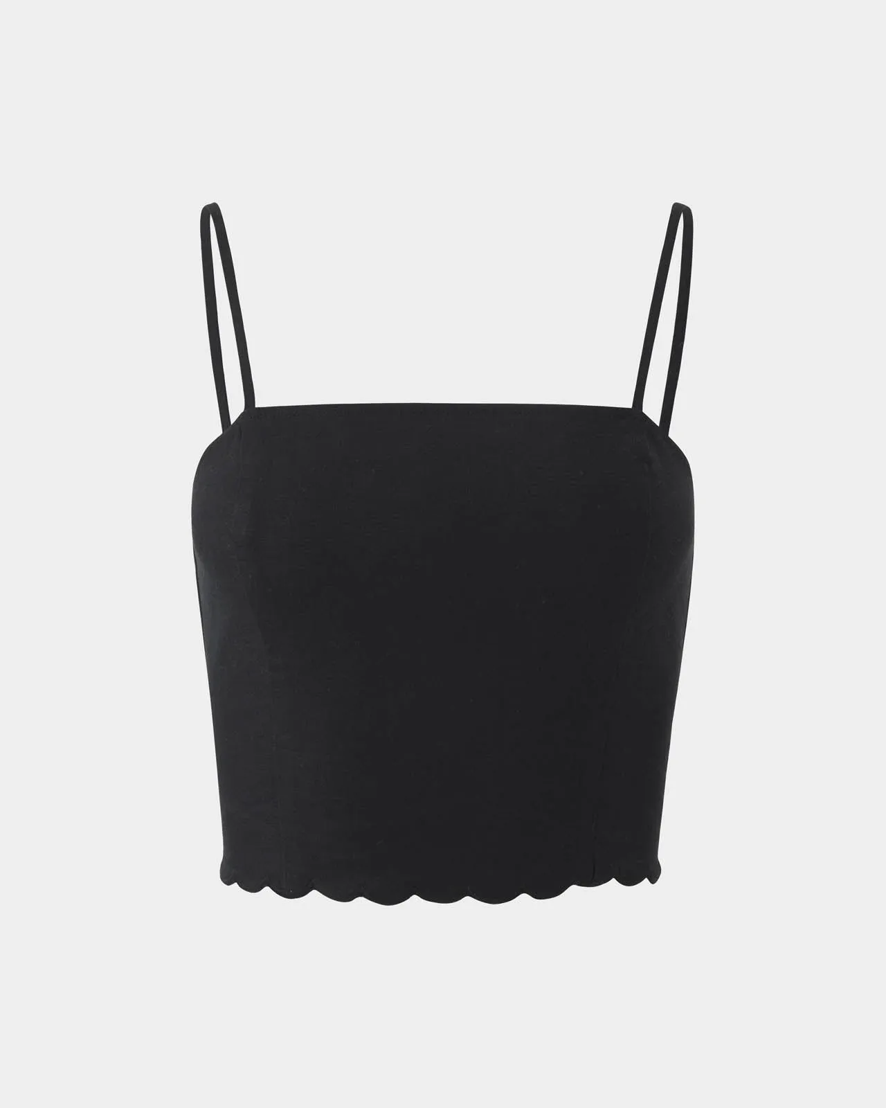 Sweet Solstice Scallop Crop Cami