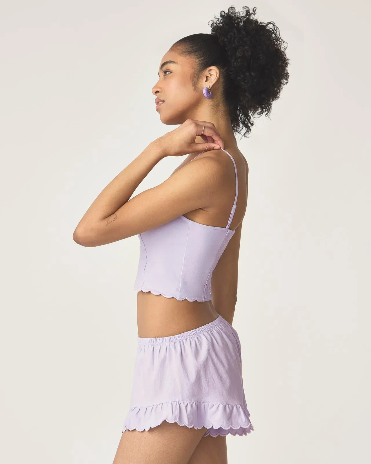 Sweet Solstice Scallop Crop Cami