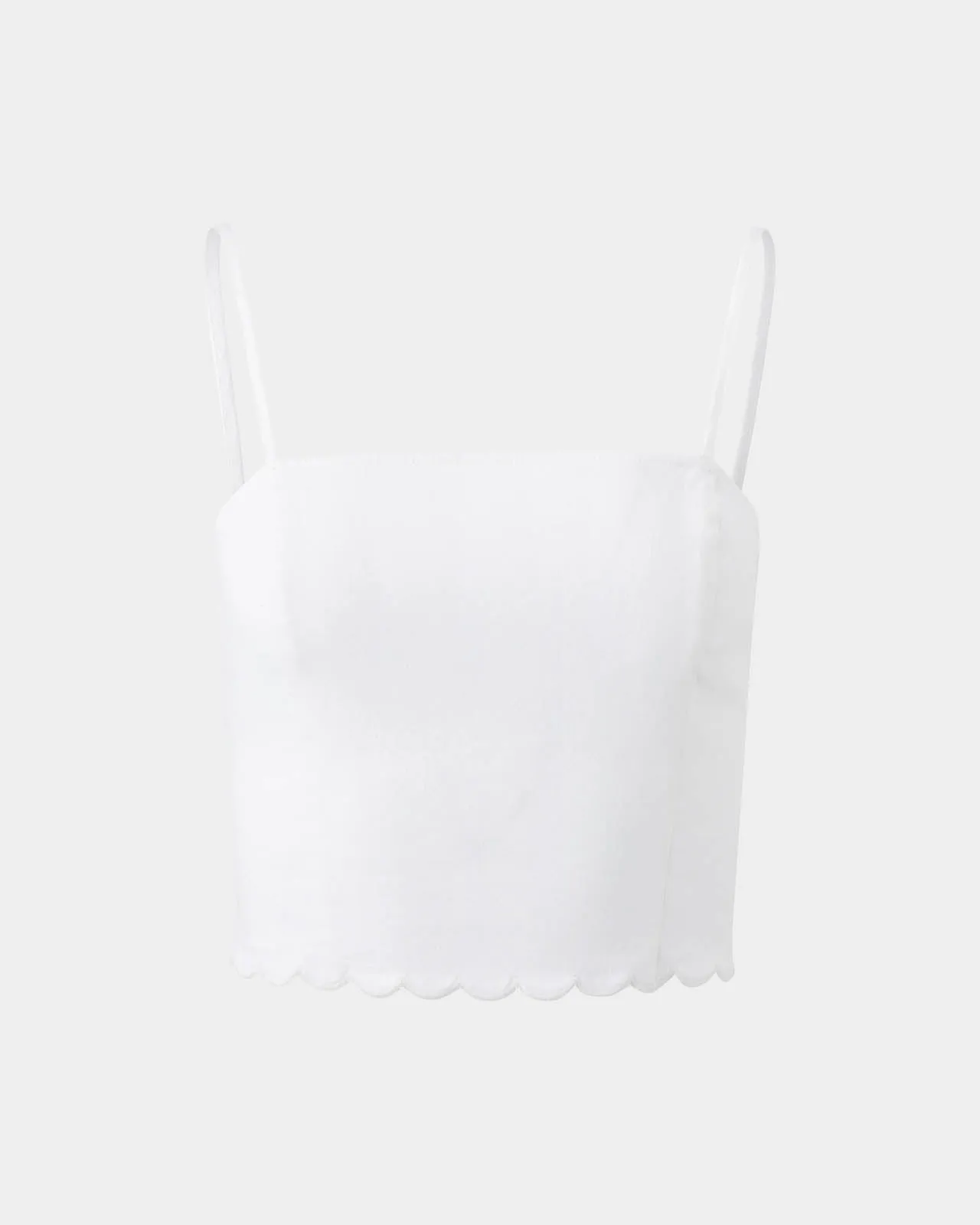 Sweet Solstice Scallop Crop Cami
