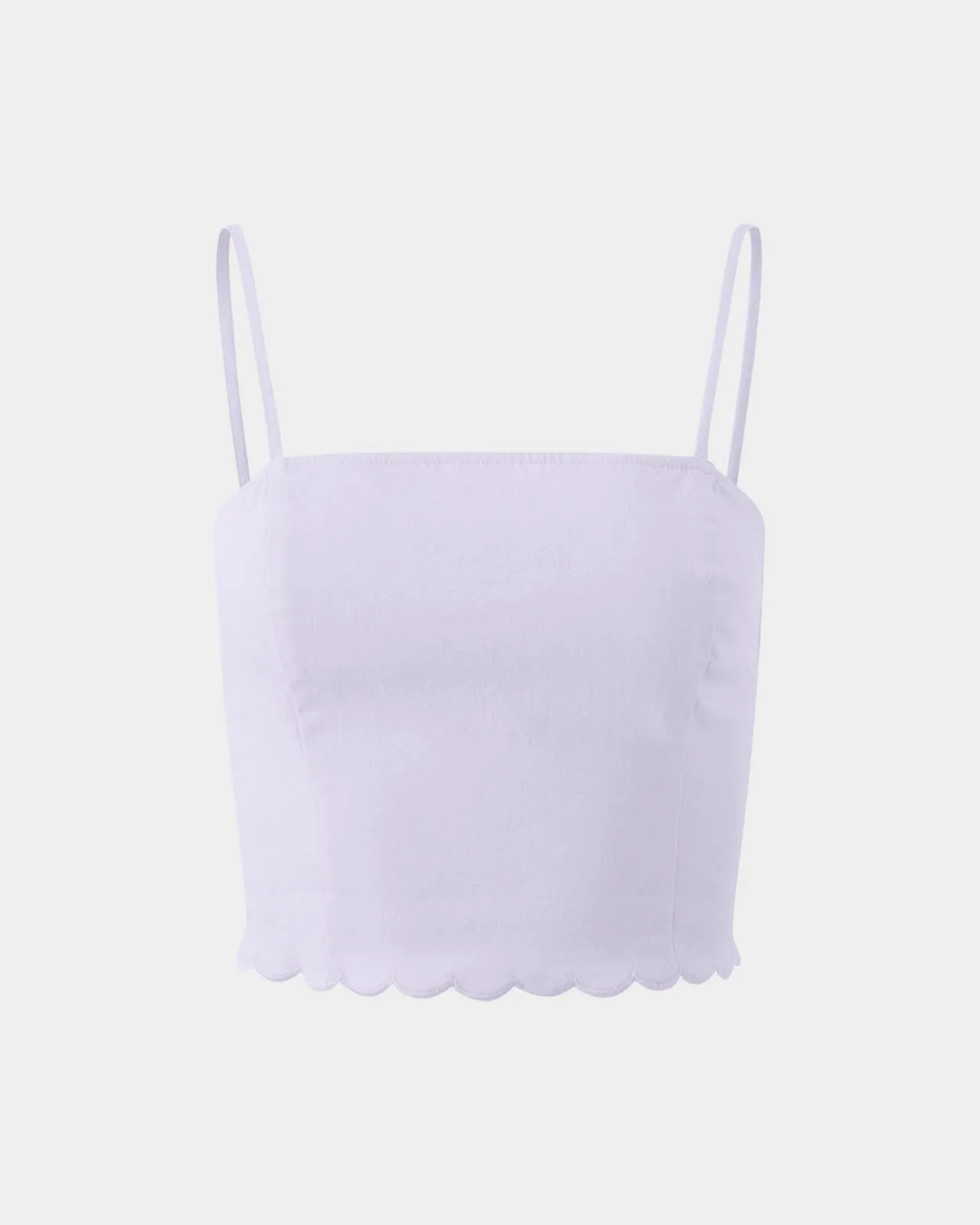 Sweet Solstice Scallop Crop Cami