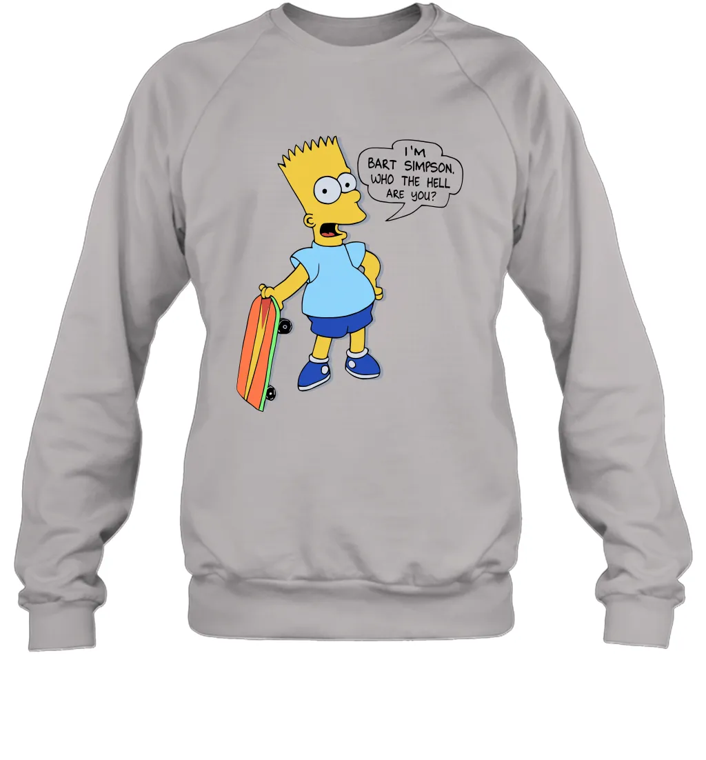 The Great Bart Simpson Who The Hell Are You School Ban of 1990 Shirt Crewneck Sweatshirt