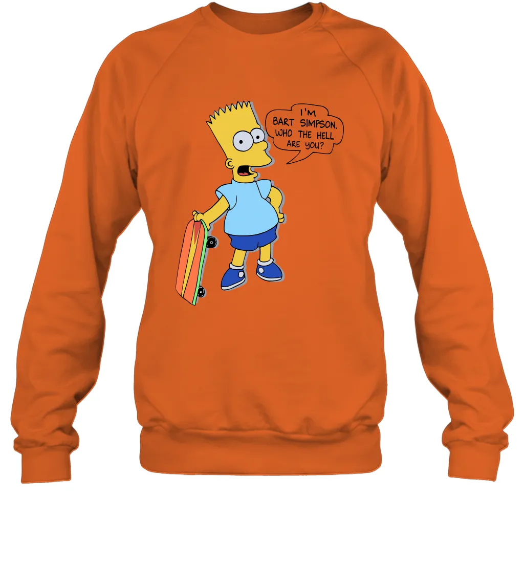 The Great Bart Simpson Who The Hell Are You School Ban of 1990 Shirt Crewneck Sweatshirt
