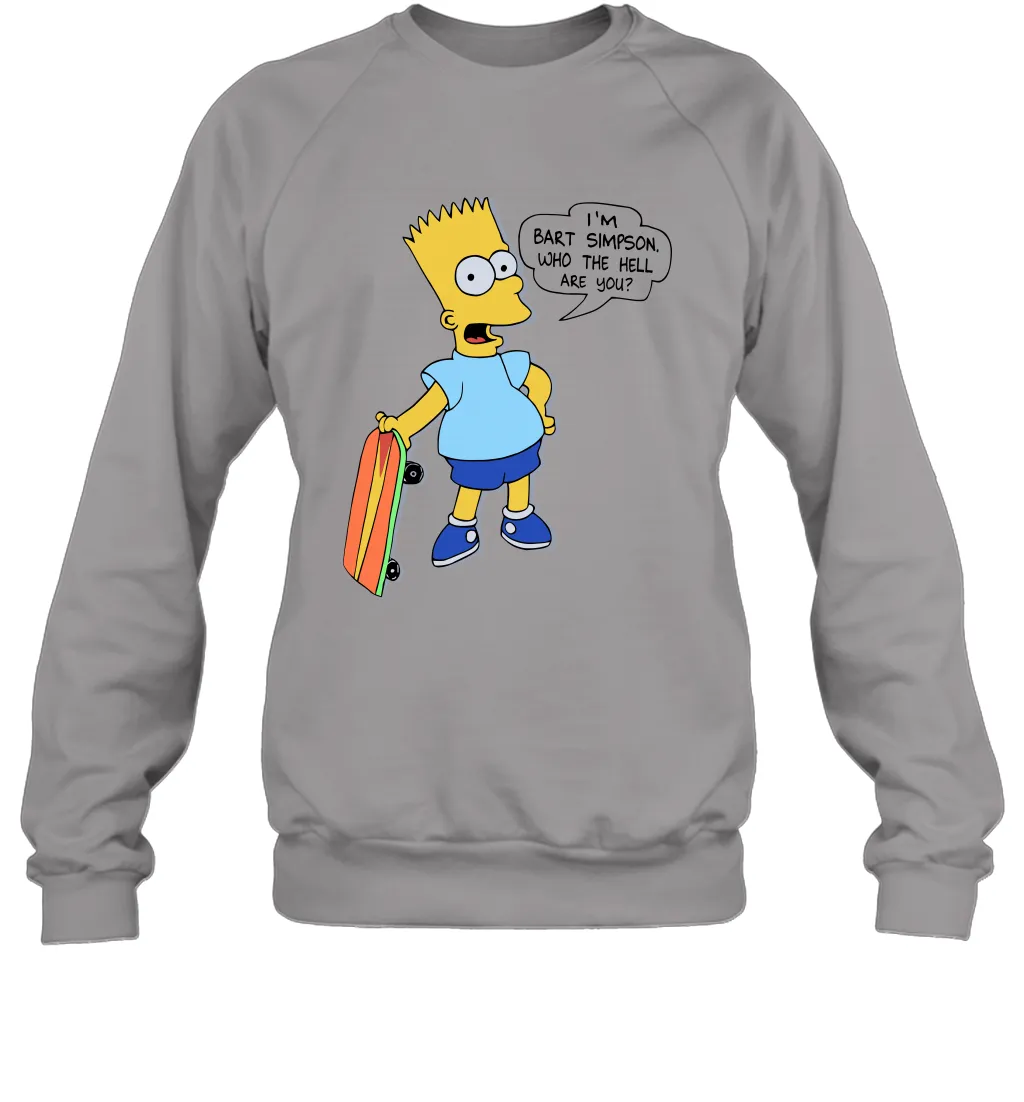 The Great Bart Simpson Who The Hell Are You School Ban of 1990 Shirt Crewneck Sweatshirt