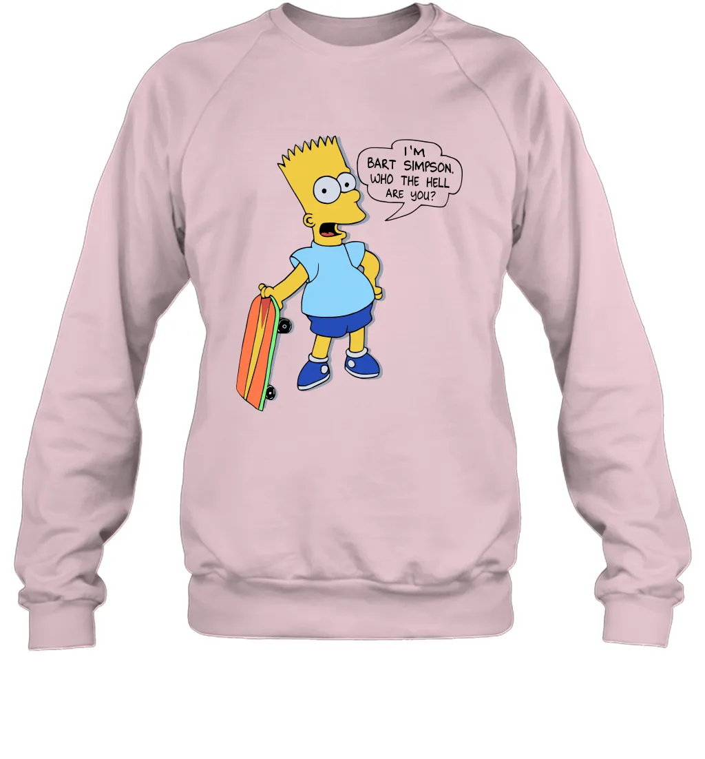The Great Bart Simpson Who The Hell Are You School Ban of 1990 Shirt Crewneck Sweatshirt