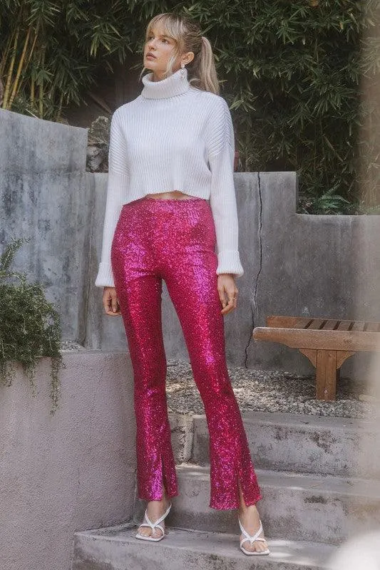turtleneck crop sweater